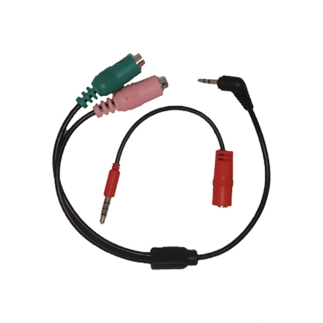 PC Headset to 2.5mm or 3.5mm Headset Jack