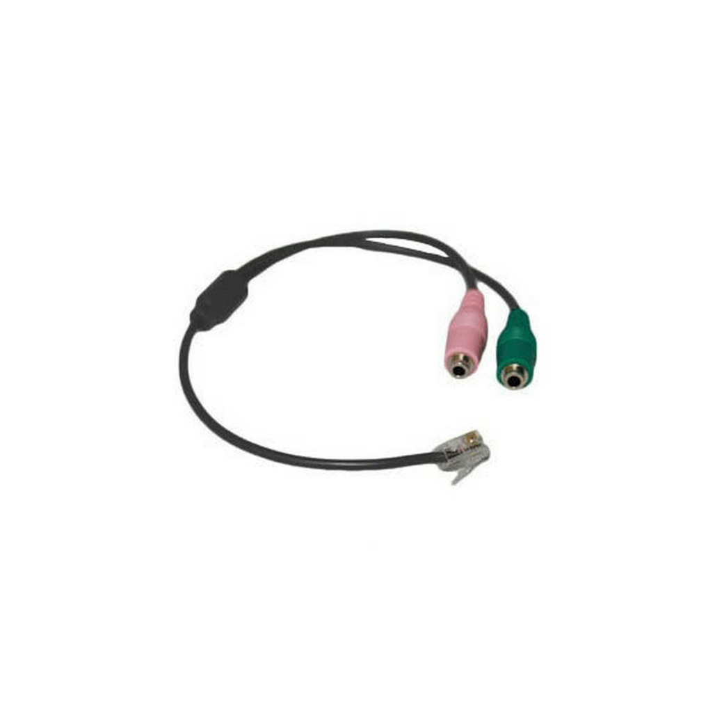 PC Headset to RJ9/RJ10/RJ22 Cisco Headset Plug Adapter
