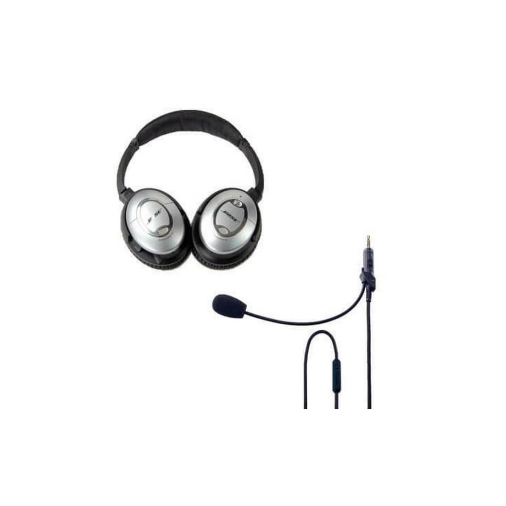 ClearMic Plus 2 - Noise Cancelling Boom Microphone for Bose QC15 with PC Adapter