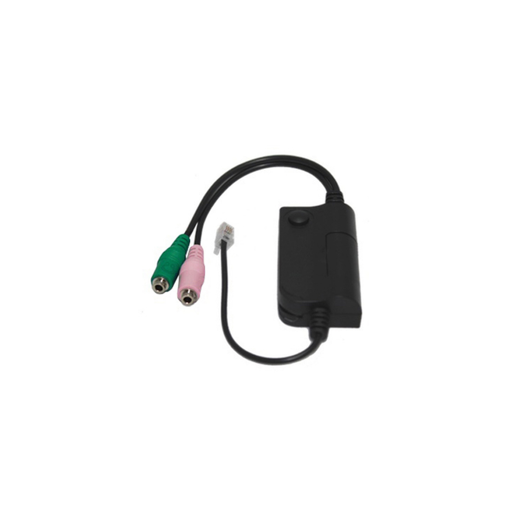Universal PC Headset to RJ9/RJ10/RJ22 Headset Plug Adapter Switch
